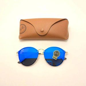 Ocean-Blue Blaze Round RayBan